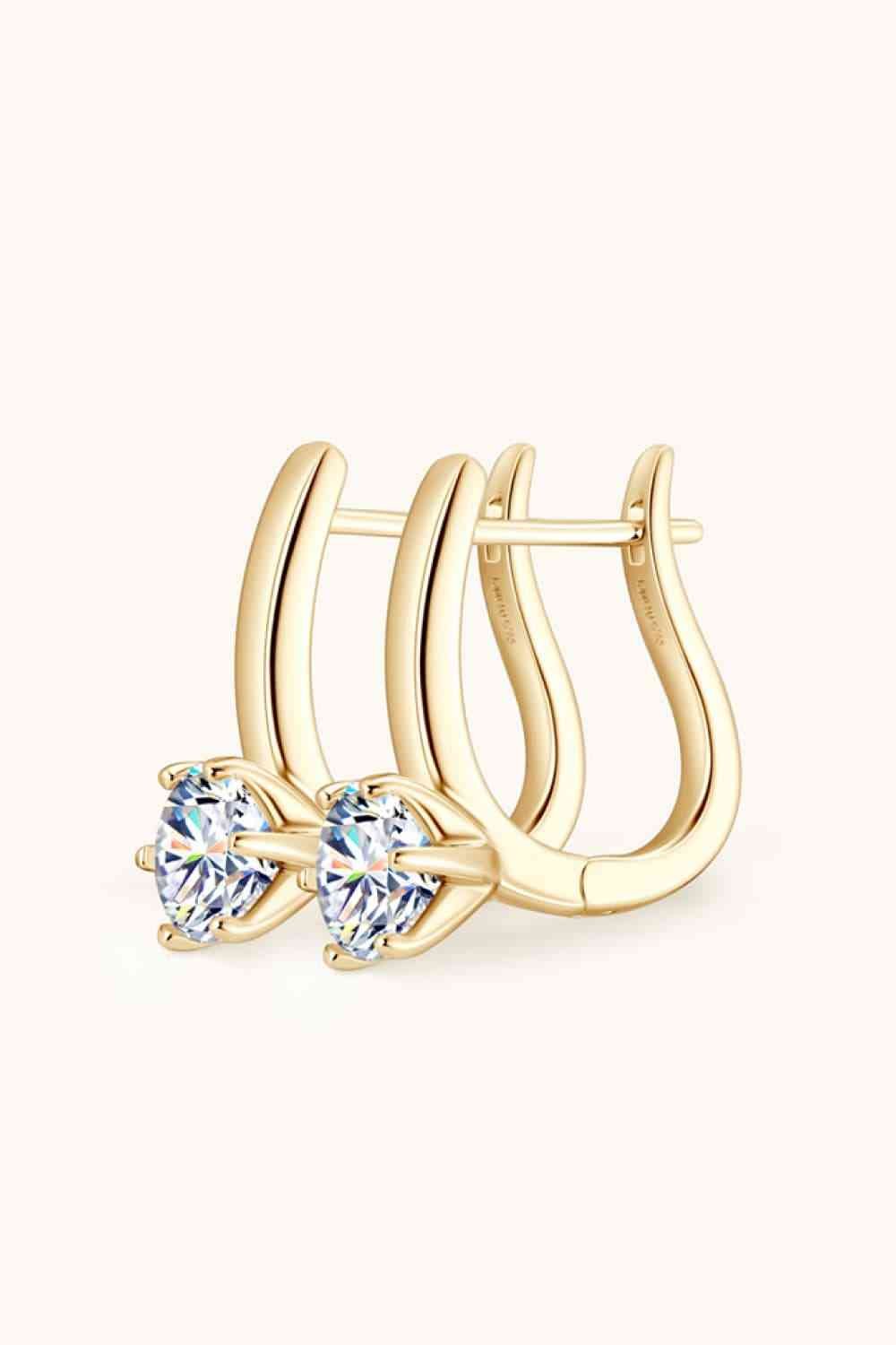2 Carat Moissanite 925 Sterling Silver Earrings for Luxury