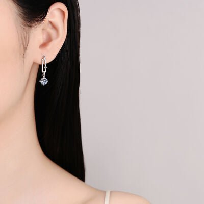 2 Carat Moissanite 925 Sterling Silver Earrings for Elegance