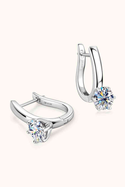 2 Carat Moissanite 925 Sterling Silver Earrings for Luxury
