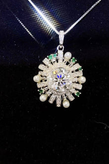 2 Carat Moissanite Necklace, Gift Boxed