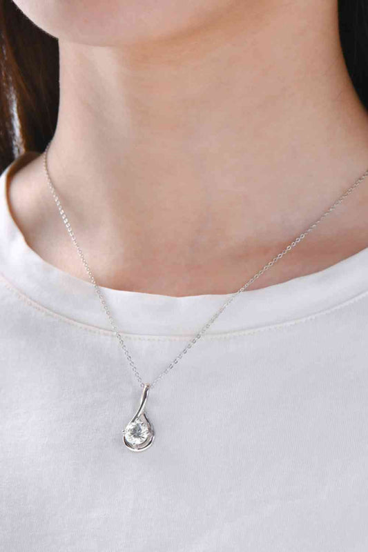 2 Carat Moissanite Minimalist Necklace
