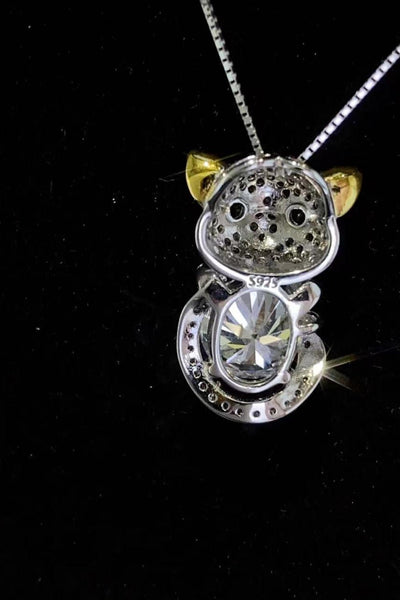 2 Carat Moissanite & Zircon Necklace, Boxed