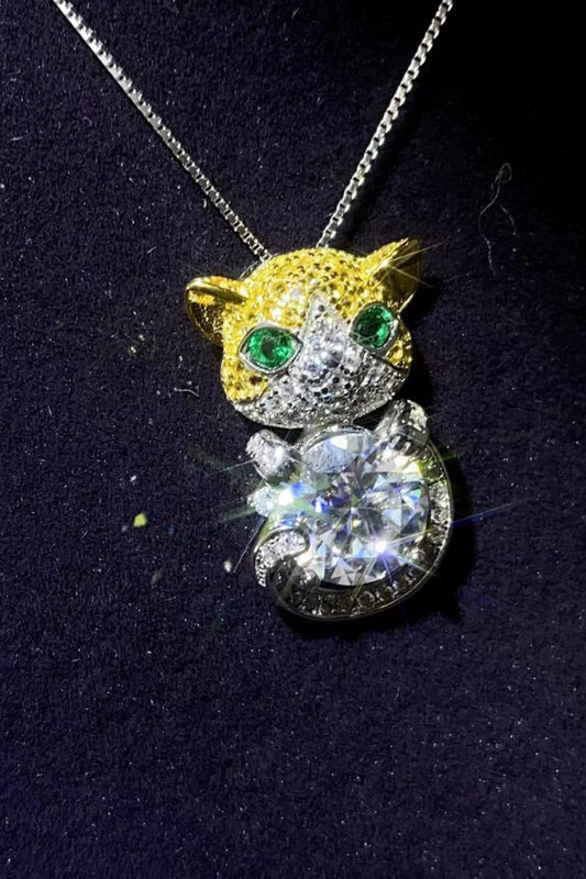 2 Carat Moissanite & Zircon Necklace, Boxed