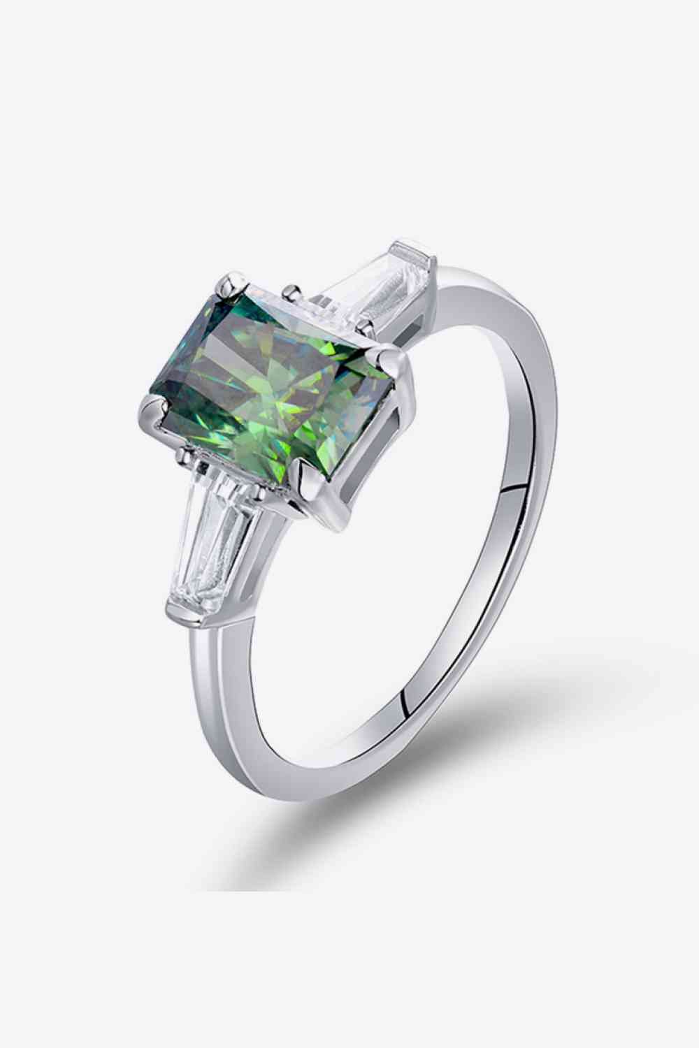 Elegant 2 Carat Moissanite 925 Sterling Silver Ring