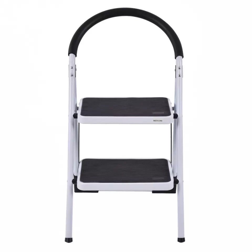 2 Step Ladder Folding Stool Heavy Duty 330Lbs Capacity Industrial Lightweight - Ruth Envision