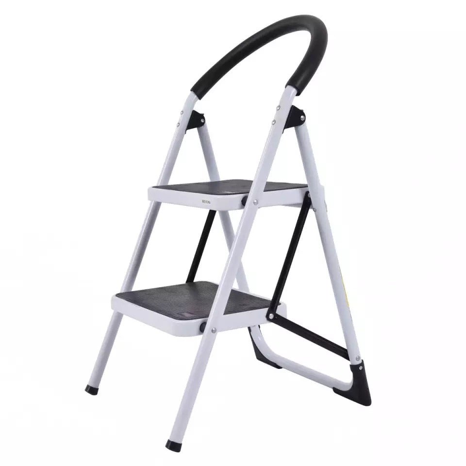 2 Step Ladder Folding Stool Heavy Duty 330Lbs Capacity Industrial Lightweight - Ruth Envision