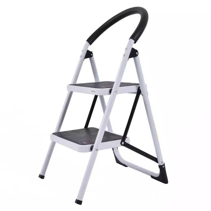 2 Step Ladder Folding Stool Heavy Duty 330Lbs Capacity Industrial Lightweight - Ruth Envision