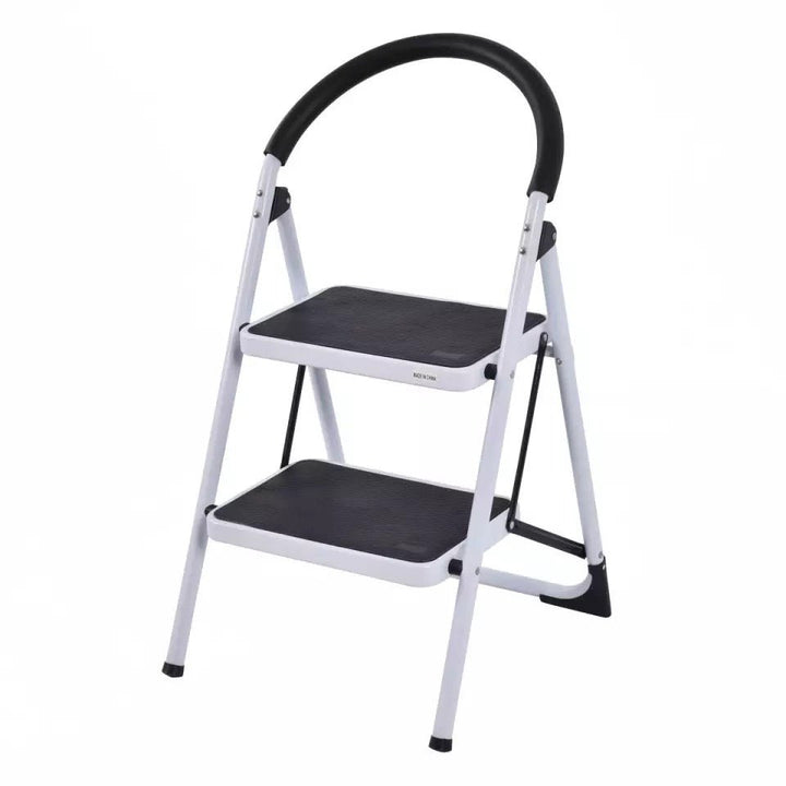 2 Step Ladder Folding Stool Heavy Duty 330Lbs Capacity Industrial Lightweight - Ruth Envision
