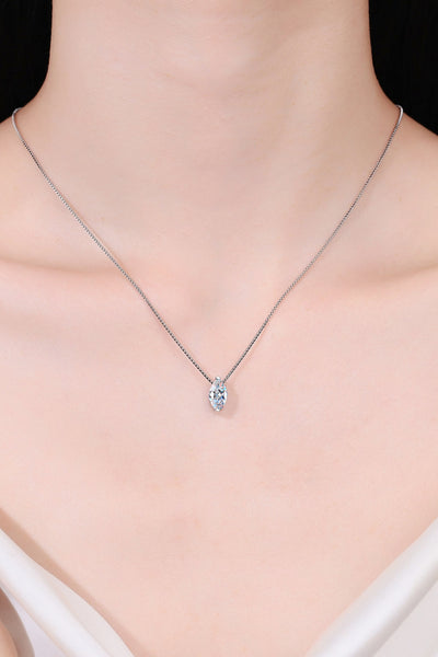 Moissanite Minimalist Necklace, 1ct