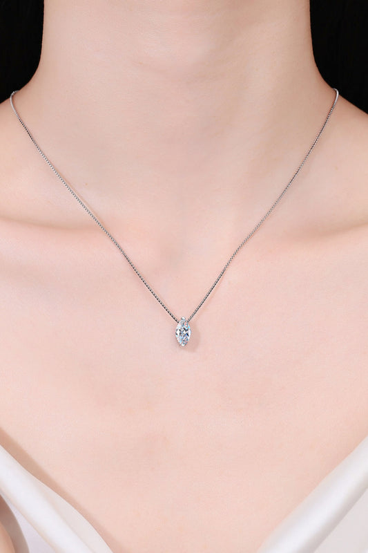 Moissanite Minimalist Necklace, 1ct