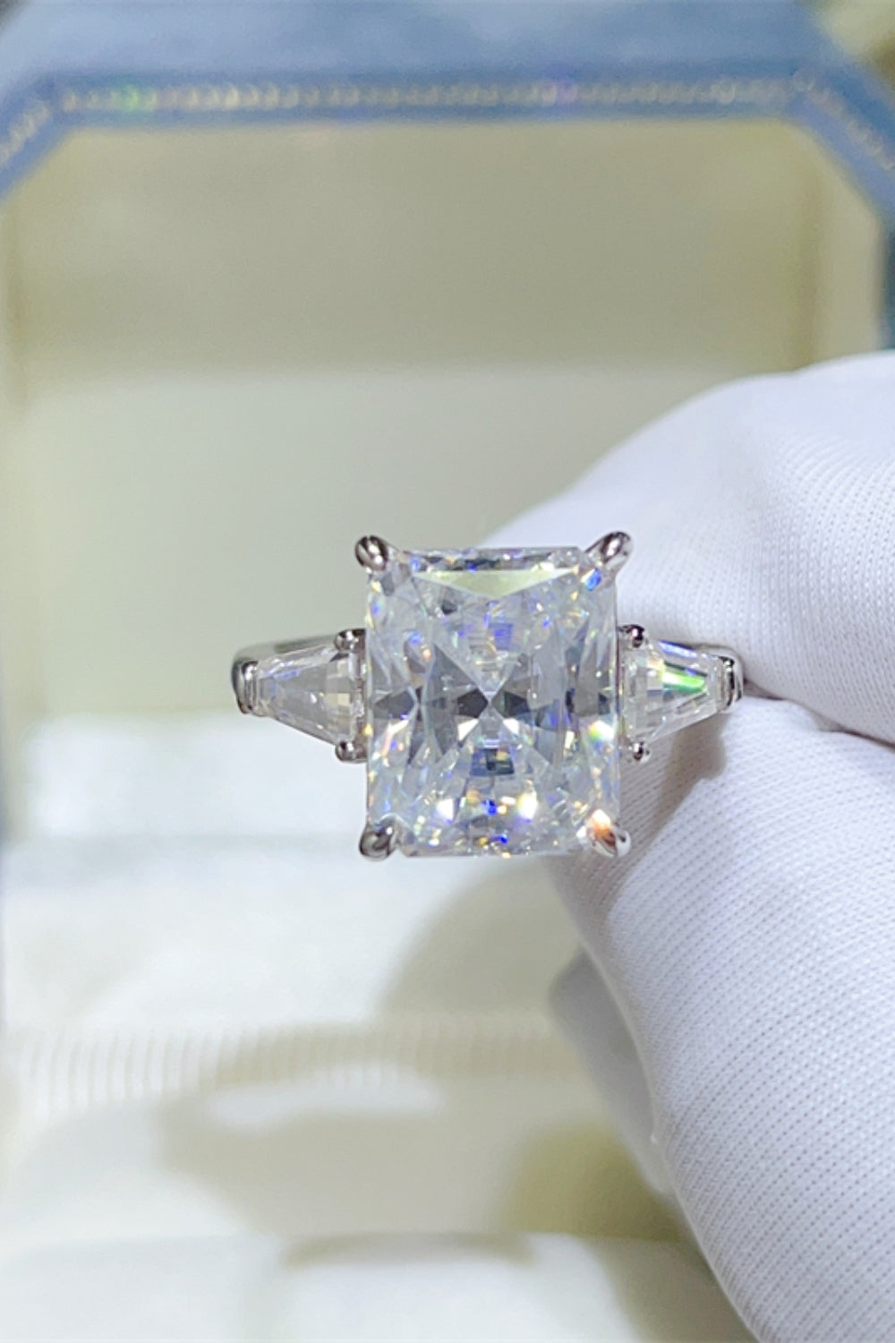 5 Carat Moissanite 925 Sterling Silver Ring for Elegance