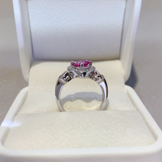 1 Carat Moissanite 925 Sterling Silver Ring for Elegance