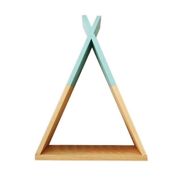 23*39cm New Creative Triangle Wall Frame House Shelf Display Rack - Ruth Envision