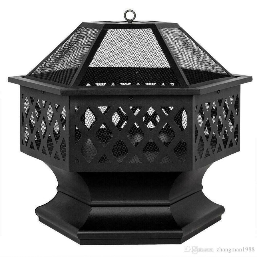 24’ Hex Shaped Patio Fire Pit - Ruth Envision