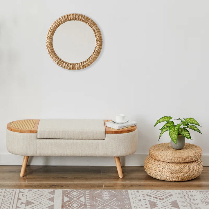 Upholstered Ottoman Storage Bench