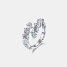 2.6 Carat Moissanite 925 Sterling Silver Bypass Ring Elegance