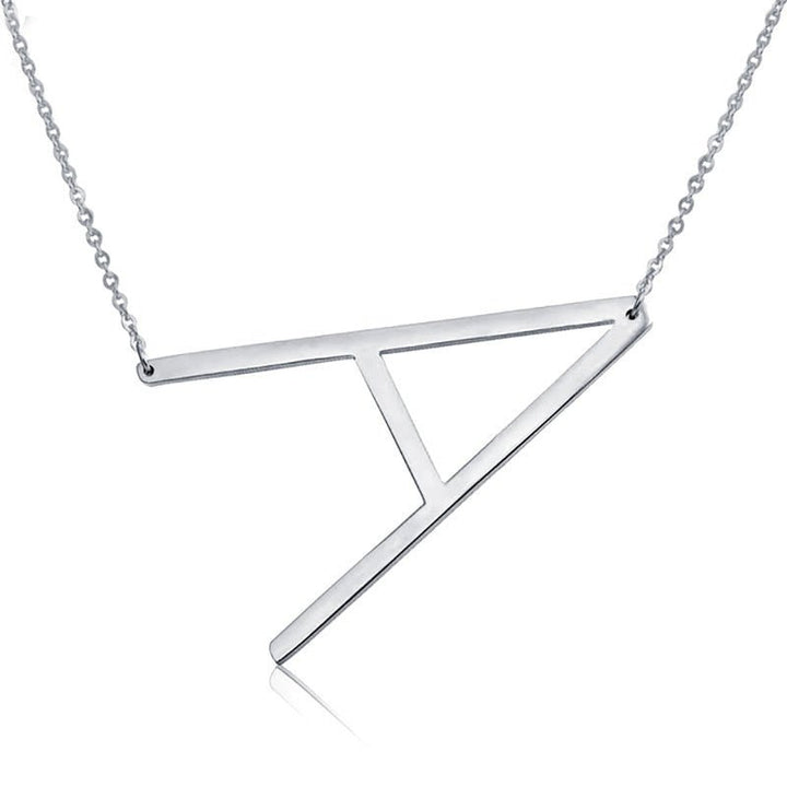 26 Letter Necklaces Pendants alphabet 3 Color Stainless Steel Choker Initial Necklace - Ruth Envision