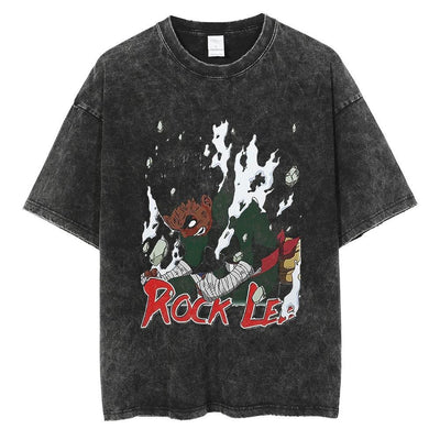 Naruto Vintage Washed Cotton Tee Harajuku Ninja Apparel