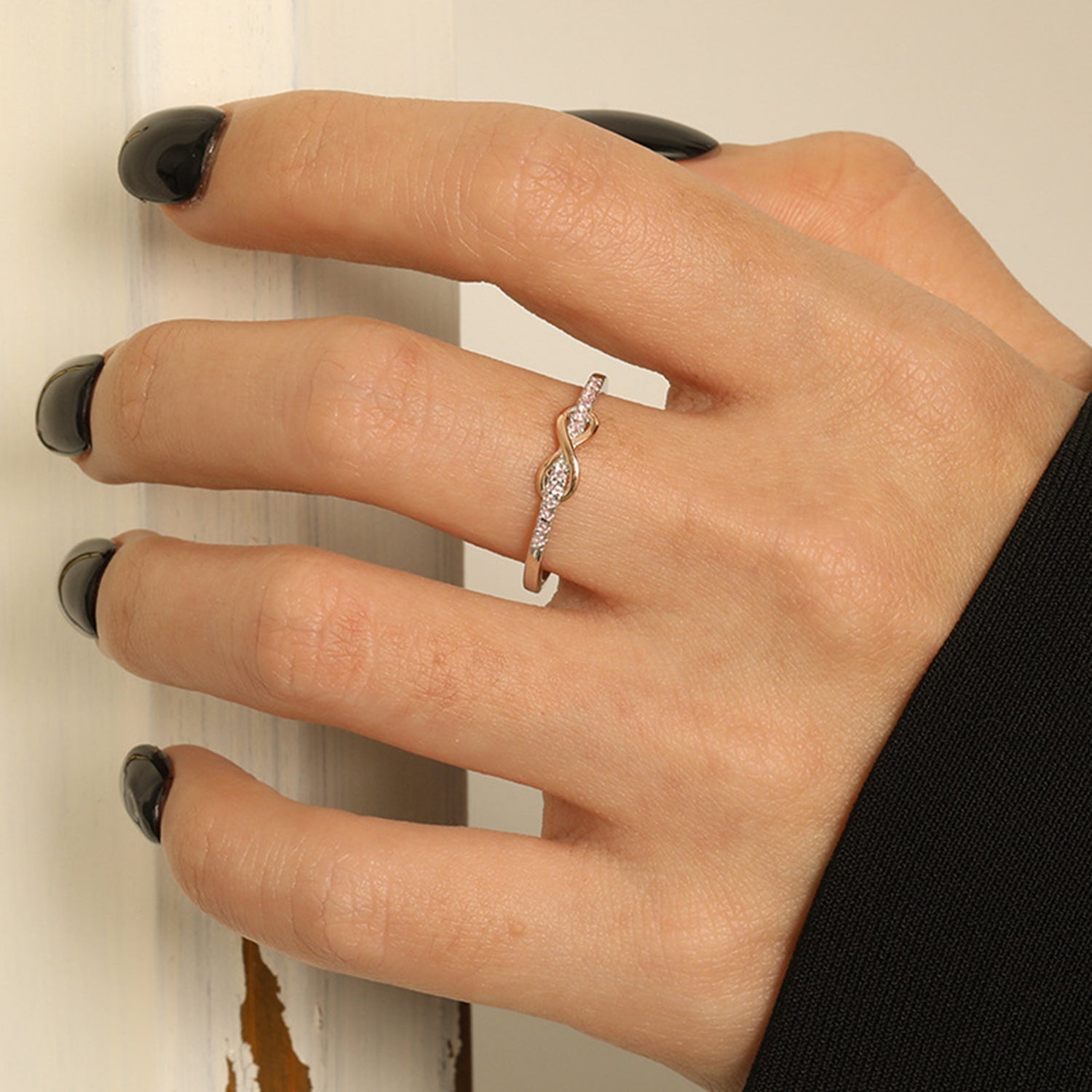 Elegant Zircon 925 Sterling Silver Ring for Women