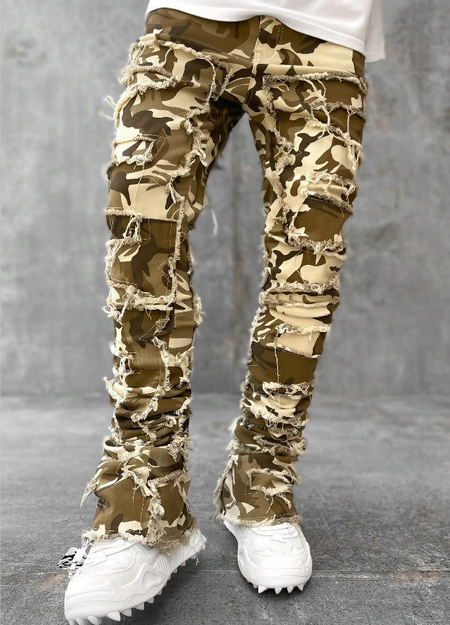 Men's Flexible Fit Straight Leg Denim Trousers for Comfort