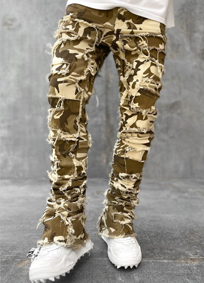 Men's Flexible Fit Straight Leg Denim Trousers for Comfort