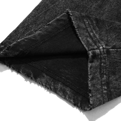 Vintage Washed Black Streetwear Tee for Men Stylish Fit