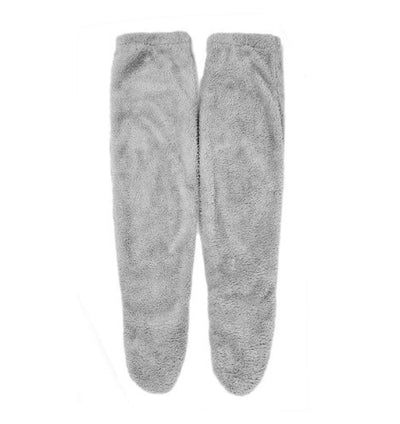 Cozy Fuzzy Over-Knee Plush Socks for Winter Warmth