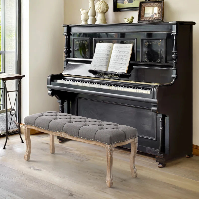 Linen Upholstered Bench