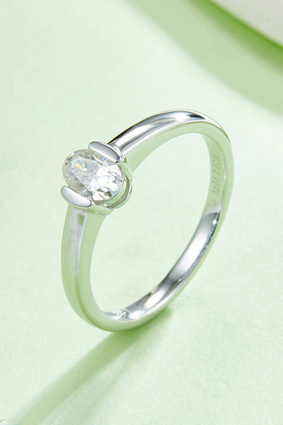 Moissanite 925 Sterling Silver Solitaire Ring for Elegance
