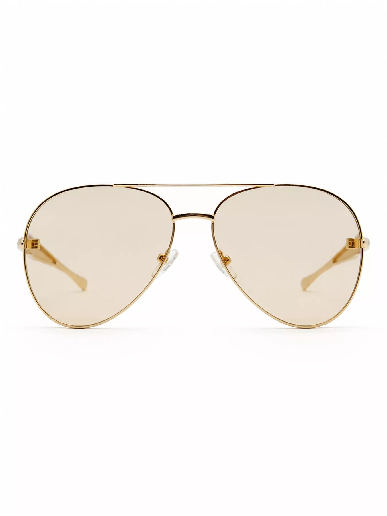 Aviator Sunglasses with Metal Lenses