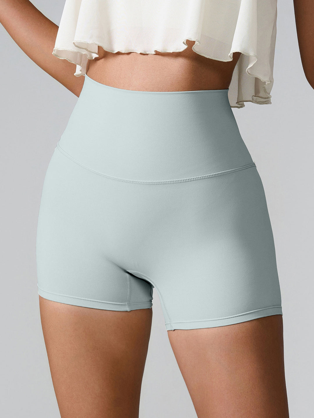 Chic High Waist Performance Shorts