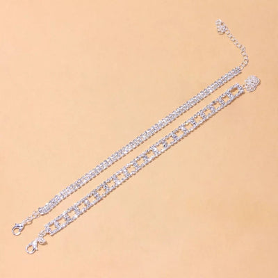2pcs/set Handmade Tennis Anklet - Ruth Envision