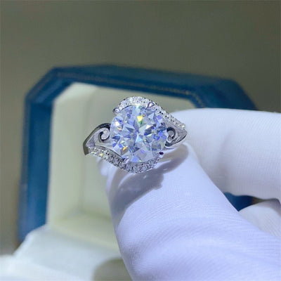 3 Carat Moissanite 925 Sterling Silver Ring for Elegance