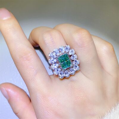 3 Carat Moissanite 925 Sterling Silver Ring for Elegance