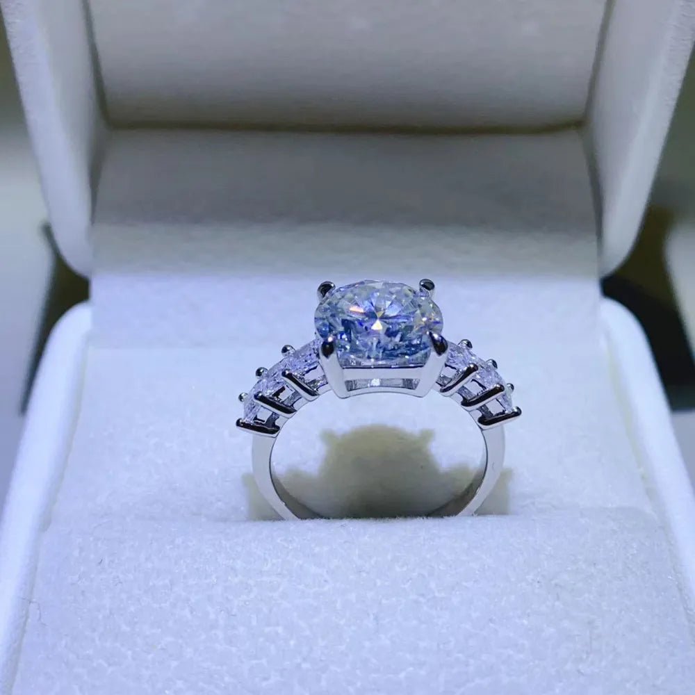 3 Carat Moissanite Sterling Silver Ring 925 For Elegant Sophistication And Timeless Style