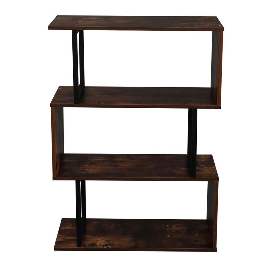 3-Tier Industrial Easy-Assembly Metal Frame Bookcase Storage Shelf for Living Room - Ruth Envision