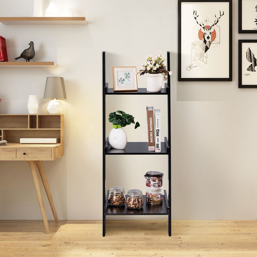 3 Tier Leaning Rack Wall Ladder Book Shelf - Ruth Envision