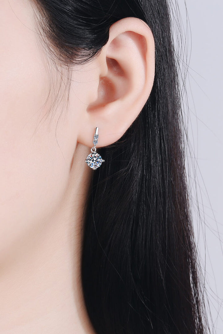 Moissanite Drop Earrings