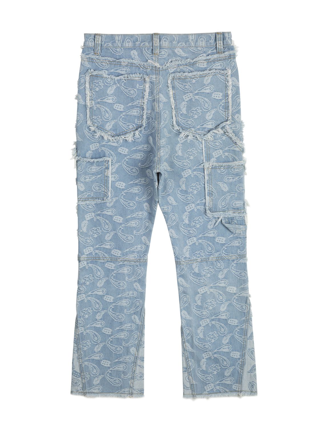 Men's Contrast Washed Bootcut Jeans for Casual Style