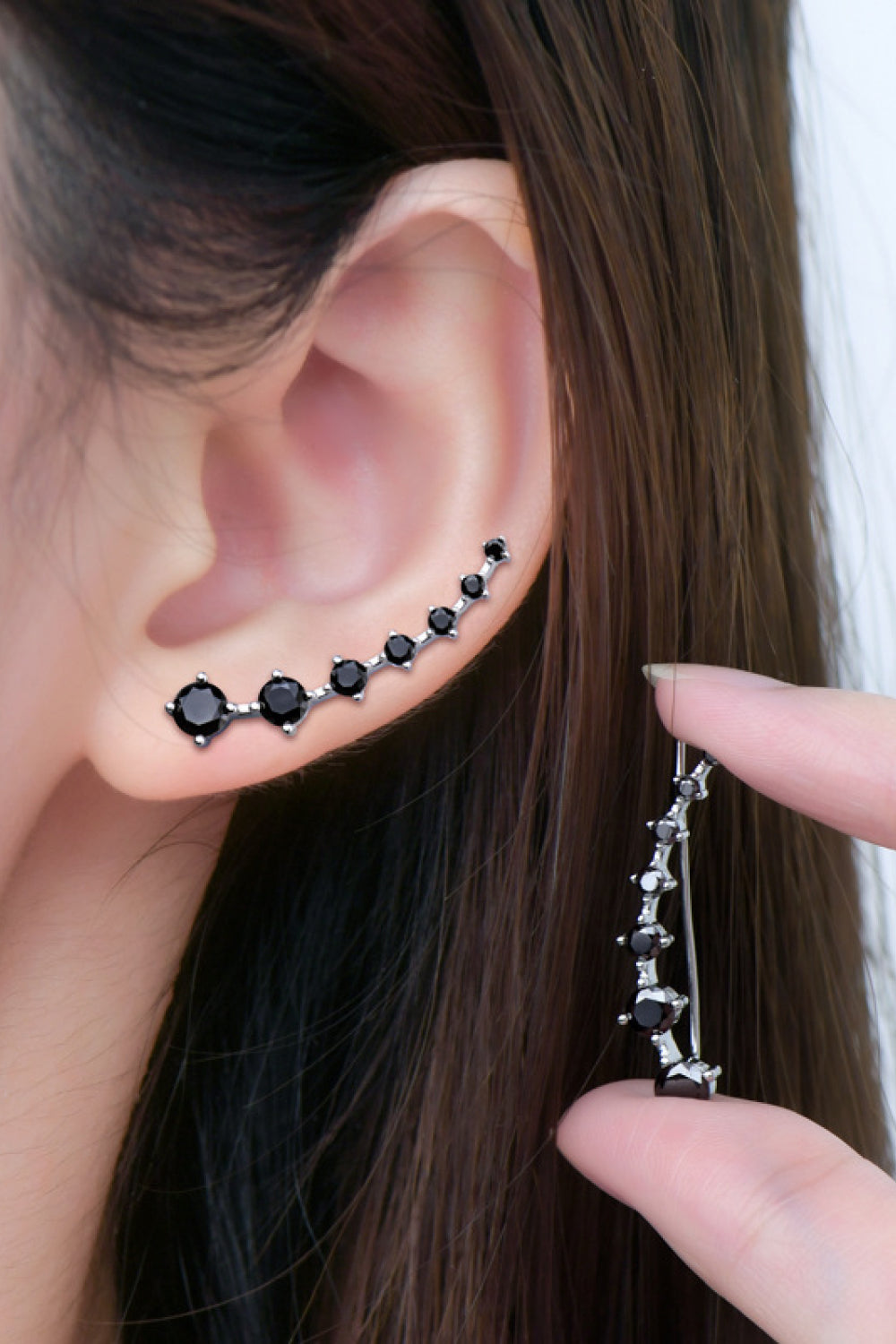 1.9 Carat Moissanite 925 Sterling Silver Earrings Set