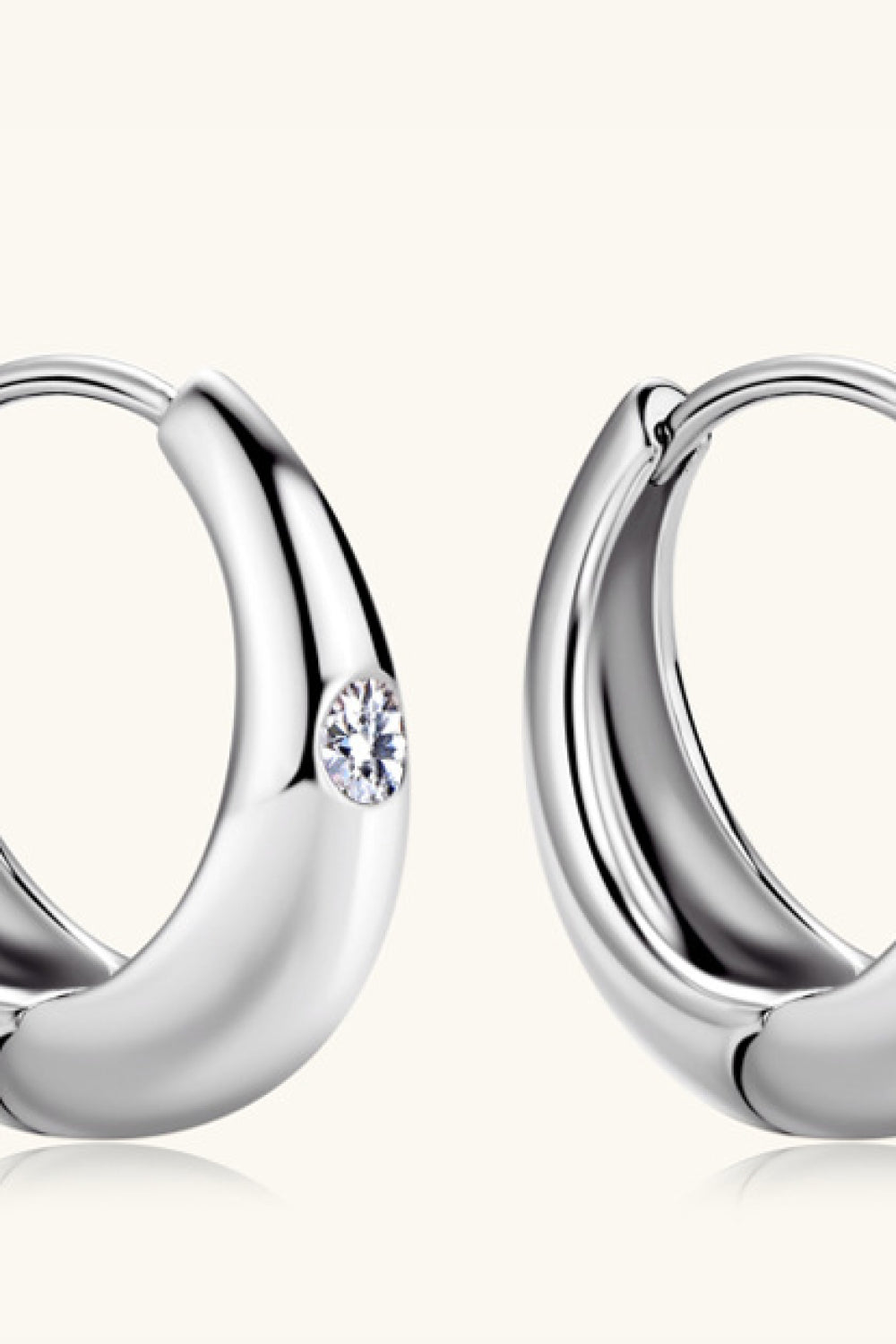 Moissanite Petite Earrings, 0.12ct