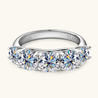 3.6 Carat Moissanite 925 Sterling Silver Ring for Elegance