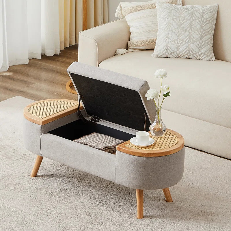 Upholstered Ottoman Storage Bench