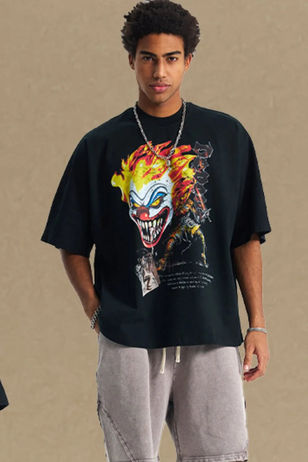Men's Graphic Round Neck Half Sleeve T-Shirt for Casual Wear