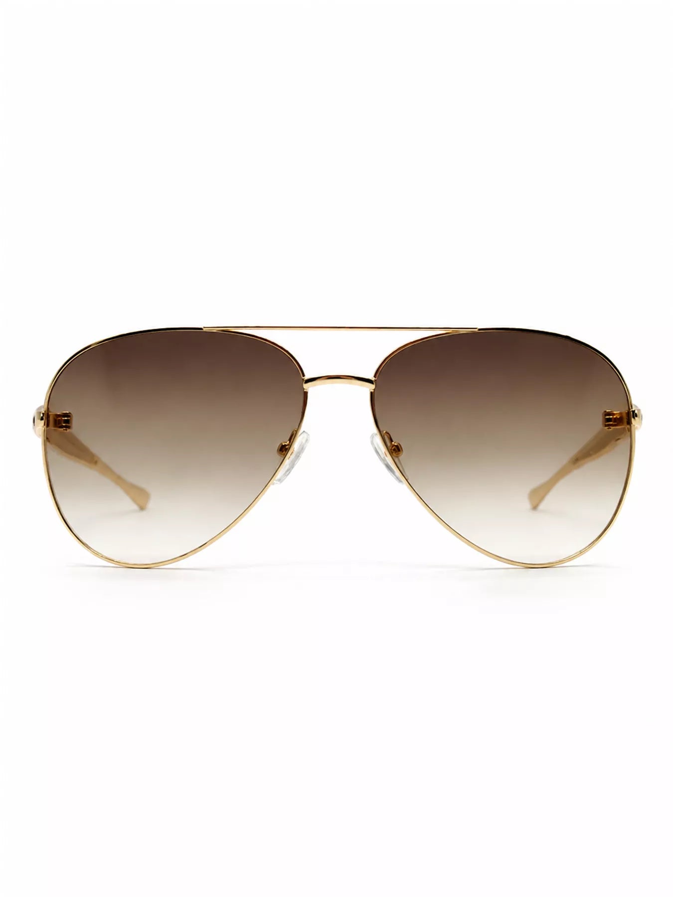 Aviator Sunglasses with Metal Lenses