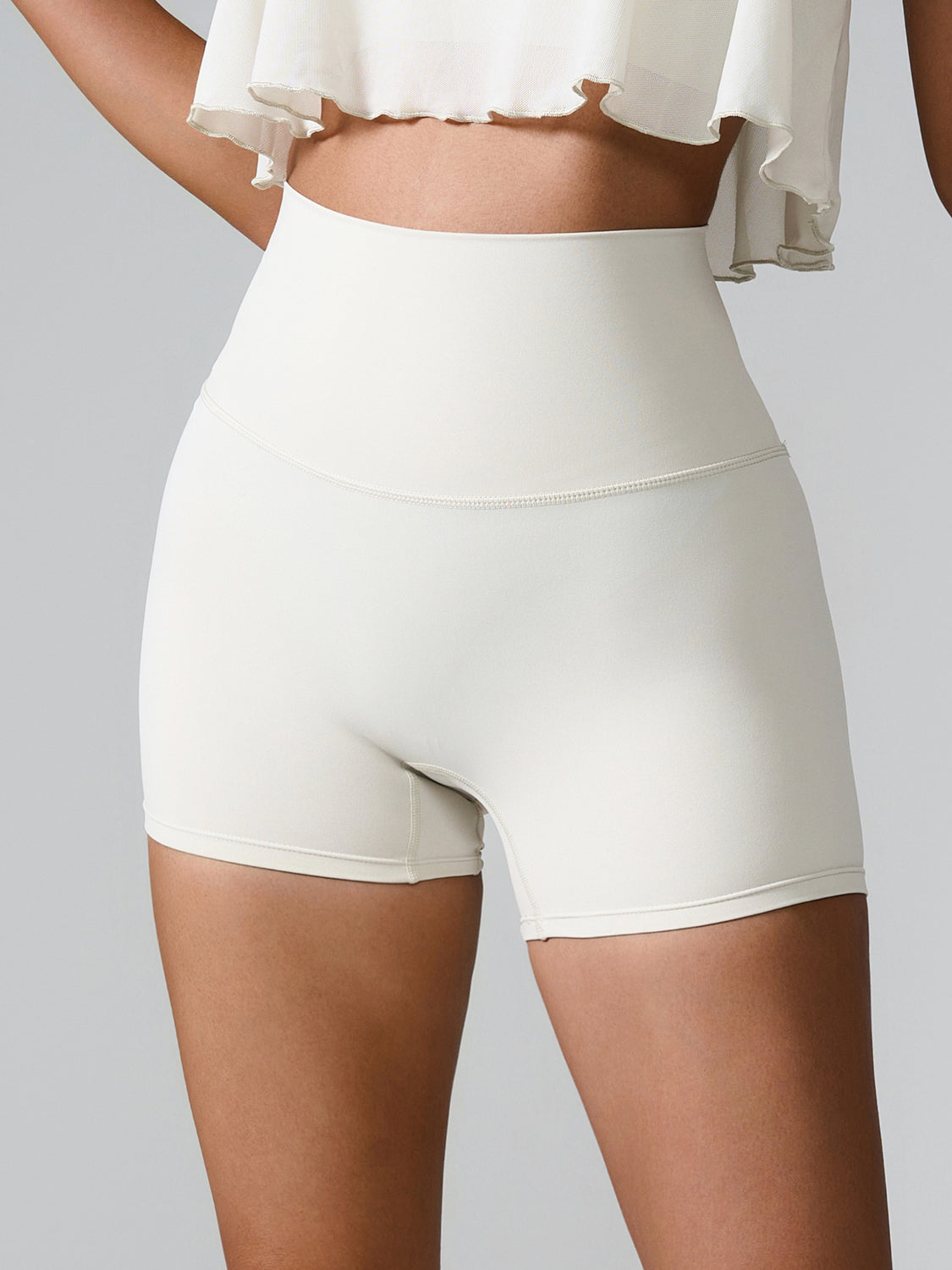 Chic High Waist Performance Shorts for Active Women