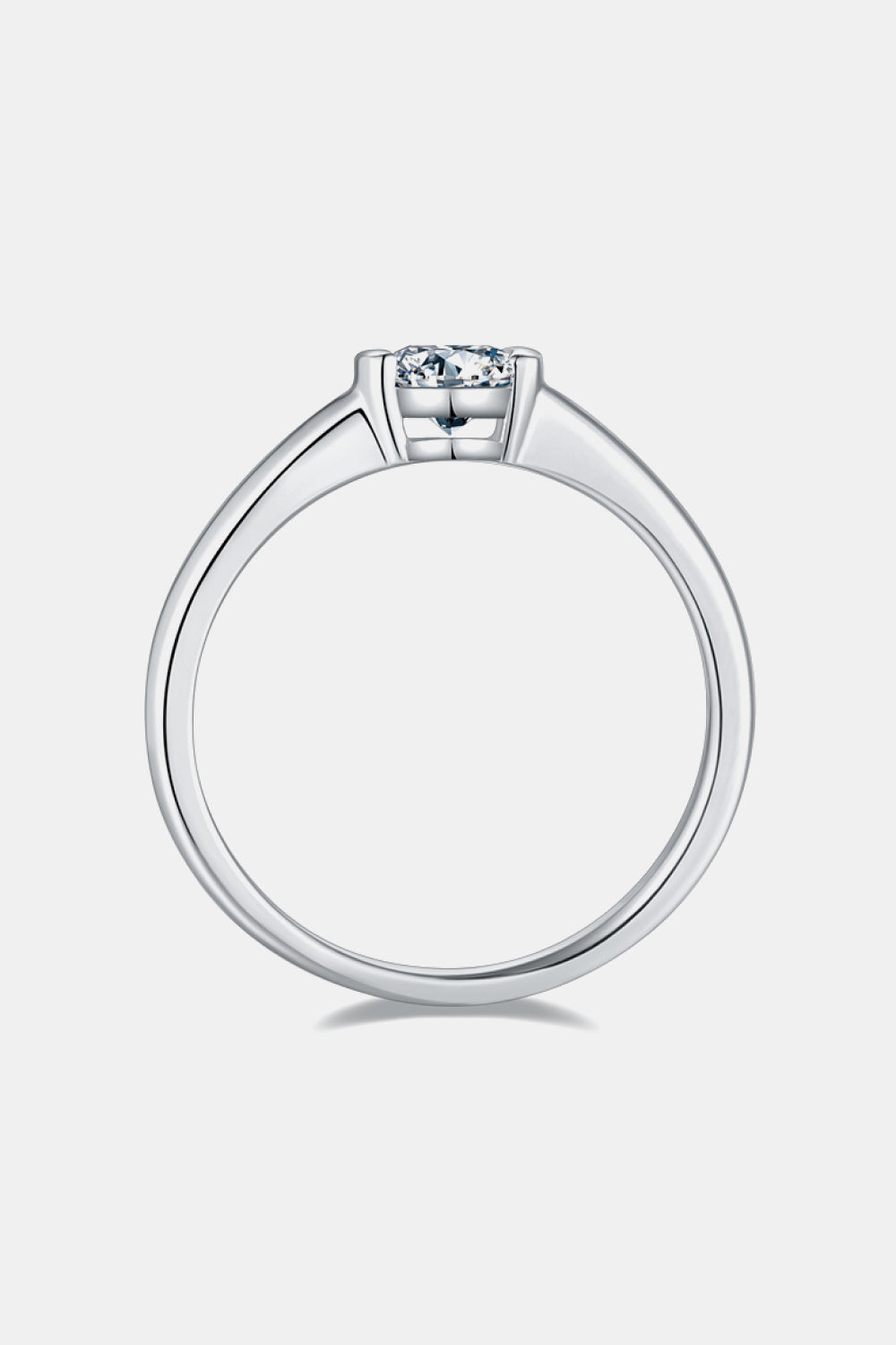 Moissanite 925 Sterling Silver Solitaire Ring for Elegance