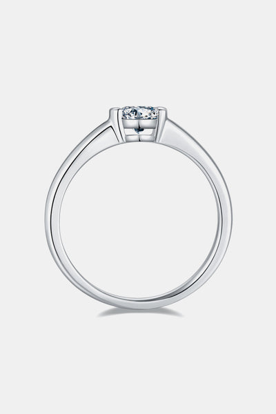 Moissanite 925 Sterling Silver Solitaire Ring for Elegance