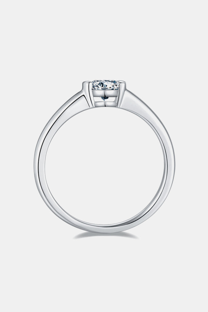 Moissanite 925 Sterling Silver Solitaire Ring