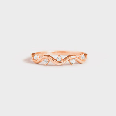 925 Sterling Silver Inlaid Zircon Ring for Elegant Style